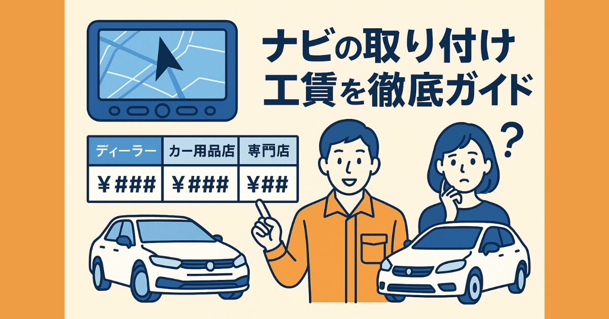 ナビ男くん 取り付け工賃を徹底比較！コスパ最強はどこ？