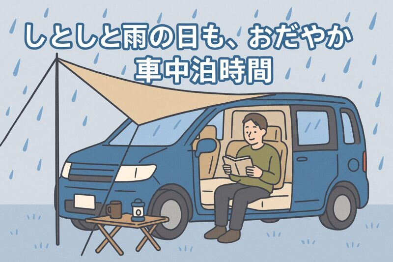 車中泊で雨が降っても困らない！雨対策のコツと必須アイテムまとめ