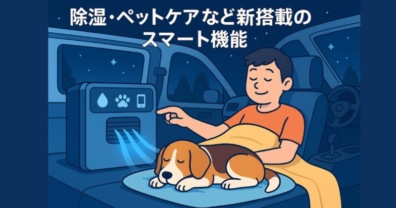 EcoFlowのWAVE3新搭載のスマー機能「除湿」「ペットケア」など新搭載のスマート機能