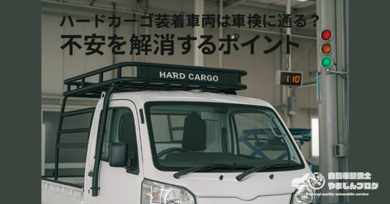 ハードカーゴ装着車両は車検に通る？不安を解消するポイント