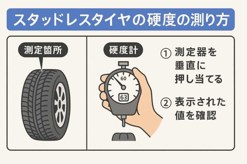 タイヤ硬度の正しい測り方