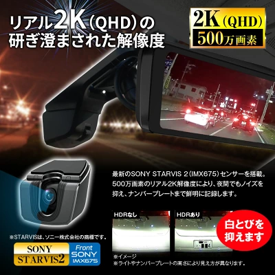 MDR-C003X60フロントカメラSTARVIS2搭載